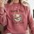 North Pole Book Club Hot Cocoa Served Daily Librarian Xmas Comfort Colors Sweatshirt Orchid