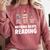 Nothing Beats Reading Librarian Book Bookworm Comfort Colors Sweatshirt Orchid