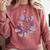 Octopus Book Reader Comfort Colors Sweatshirt Orchid
