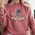 Octopus Reading Book Coffee Book Lover Bookworm Nerd Comfort Colors Sweatshirt Orchid