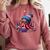 Octopus Reading Book Kraken Book Lover Comfort Colors Sweatshirt Orchid