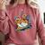 Open Book With Colorful Floral Reading Magic Comfort Colors Sweatshirt Orchid