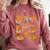 Orange Cats Reading Books Cat Lover Comfort Colors Sweatshirt Orchid