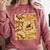 Orange Comic Book Orange Color Graphic Premium Tri-Blend Comfort Colors Sweatshirt Orchid