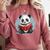 Panda With Book For Reading Enthusiasts Comfort Colors Sweatshirt Orchid