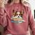 Papillon Books Reading Dog Breed Graphic For Men Women Kids Comfort Colors Sweatshirt Orchid