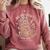 Be Patient With Me I'm From The 1900s Skeleton Women Comfort Colors Sweatshirt Orchid