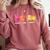 Peace Love Books Reader Librarian Library Book Comfort Colors Sweatshirt Orchid