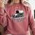 Please Be Patient With Me I'm From The 1900s Oxen And Wagon Comfort Colors Sweatshirt Orchid