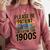 Please Be Patient I'm From The 1900s Retro Computer Comfort Colors Sweatshirt Orchid