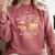 Please Be Patient I'm From The 1900s Retro Pixel Horse Wagon Premium Comfort Colors Sweatshirt Orchid