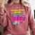 Please Be Patient With Me I'm From The 1900s Retro Vibes Comfort Colors Sweatshirt Orchid