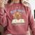 Plot Twist I'm Pregnant Literary Pregnancy Announcement Book Comfort Colors Sweatshirt Orchid
