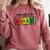 Powered By Books Bookworm Librarian Reading Comfort Colors Sweatshirt Orchid