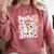 Preppy Coquette Bow Ghost Reading Books Halloween Book Comfort Colors Sweatshirt Orchid