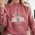 Quote New Chapter Begins Retired 2025 Floral Open Book Comfort Colors Sweatshirt Orchid