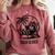Raccoon Reading Books Summer Humor Trash Reader Comfort Colors Sweatshirt Orchid