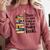 There Is No Such Thing As Too Many Books Book Lover Comfort Colors Sweatshirt Orchid