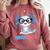 I Read Alotl Cute Axolotl Reading Book Lover Comfort Colors Sweatshirt Orchid