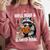 Well Read & Slightly Feral Raccoon Book Lover Graphic Comfort Colors Sweatshirt Orchid
