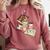 Read Books Drink Coffee For Women Comfort Colors Sweatshirt Orchid