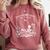 Read In Peace Skeleton Reading Book Halloween Bookish Comfort Colors Sweatshirt Orchid