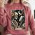 The Reader Tarot Card Skeleton Reading Book Bookworm Bookish Comfort Colors Sweatshirt Orchid