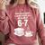 Reading 67 Meme English Teacher Book Lover Comfort Colors Sweatshirt Orchid