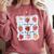 Reading Is My Jam Preppy Stawberry Bookworm Book Lover Nerd Comfort Colors Sweatshirt Orchid