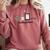 Reading Season Book Lover Librarian Cozy Bookworm Comfort Colors Sweatshirt Orchid