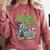 Reading Trash Racoon Bookworm Bookish Librarian Book Lover Comfort Colors Sweatshirt Orchid