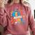 Reads Across Tee America Books Reader Reading Teacher Comfort Colors Sweatshirt Orchid