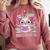 Readsalotl Axolotl Reading Book Bookworm Comfort Colors Sweatshirt Orchid