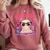 Readsolotl Pink Kawaii Axolotl Book Lover Reading Comfort Colors Sweatshirt Orchid