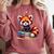 Red Panda Books Lover Reading Bookworm Comfort Colors Sweatshirt Orchid