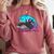 Retro 80s Shark Whale Diving Nostalgia Shark Party Comfort Colors Sweatshirt Orchid