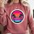 Retro 80s Synthwave Sunset & Palm Trees Retro Nostalgia 80s Comfort Colors Sweatshirt Orchid