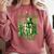 Retro Book Lucky Reading Teacher St Patrick's Day -Adults Small Cotton Blend Polyester Blend Short Sleeve Comfort Colors Sweatshirt Orchid