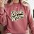 Retro Book Worm Reading For Book Lovers Comfort Colors Sweatshirt Orchid