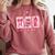 Retro Coquette Bow All Booked For Valentines Book Lover Cute Comfort Colors Sweatshirt Orchid