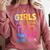 Retro Girls Just Wanna Have Fun Nostalgia 1980s 80's Premium Tri-Blend Comfort Colors Sweatshirt Orchid