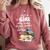 Retro Just A Girl Who Love Dogs Books And Coffee Bookworm Comfort Colors Sweatshirt Orchid