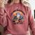 Retro I Just Want To Read Books And Pet Cats Cat Comfort Colors Sweatshirt Orchid