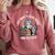 Retro I Just Want To Read Books And Pet Cats Comfort Colors Sweatshirt Orchid