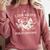 Retro Libraries Are For Everyone Racoon Reading Book Lover Comfort Colors Sweatshirt Orchid