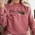 Retro Nostalgia 1980s Love Graphic Comfort Colors Sweatshirt Orchid