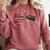 Retro Nostalgia 1980s Love Graphic Premium Tri-Blend Comfort Colors Sweatshirt Orchid