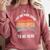 Retro I Put My Book Down To Be Here For Book Lover Comfort Colors Sweatshirt Orchid