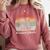 Retro Snack Goals Icon Nostalgia Comfort Colors Sweatshirt Orchid
