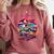 Retro Graphic Print With a Touch Of Nostalgia Comfort Colors Sweatshirt Orchid Retro Graphic Print With a Touch Of Nostalgia Comfort Colors Sweatshirt Orchid